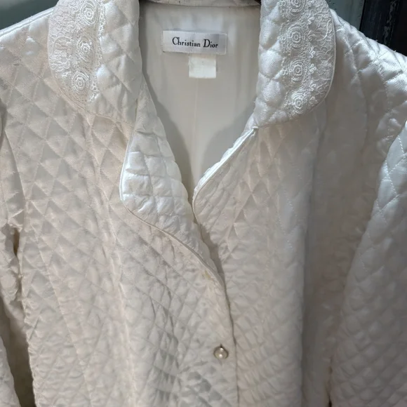 Circa 1950's Authentic Christian Dior Housecoat / Robe - Picture 2 of 16